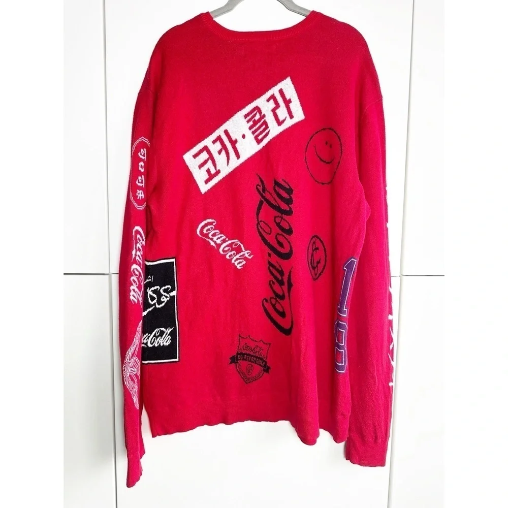 Pacsun Red Coca Cola Polar Bear Crewneck Christmas Sweater Men’s Large